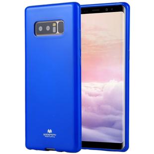 GOOSPERY PEARL JELLY Series for Galaxy Note 8 TPU Full Coverage Protective Back Cover Case (Blue)