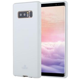 GOOSPERY PEARL JELLY Series for Galaxy Note 8 TPU Full Coverage Protective Back Cover Case (White)