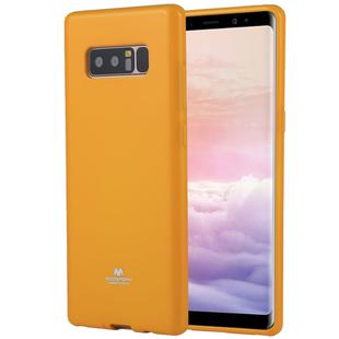 GOOSPERY PEARL JELLY Series for Galaxy Note 8 TPU Full Coverage Protective Back Cover Case (Yellow)