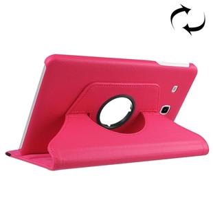 For Galaxy Tab A 7.0 (2016) / T280 / T285 360 Degrees Rotation Litchi Texture Horizontal Flip Solid Color Leather Case with Holder(Magenta)