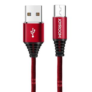 JOYROOM S-L316 1.2m 3D Aluminium Alloy USB to Micro USB Data Sync Charging Cable, For Samsung / Huawei / Xiaomi / Meizu / LG(Red)