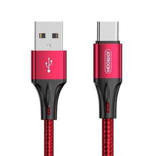 JOYROOM S-1030N1 N1 Series 1m 3A USB to USB-C / Type-C Data Sync Charge Cable (Red)