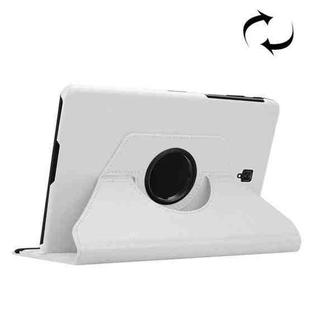 Litchi Texture Horizontal Flip 360 Degrees Rotation Leather Case for Galaxy Tab S4 10.5 T830 / T835, with Holder (White)