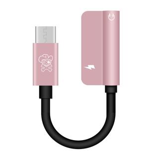 ENKAY Hat-ptince Type-C to Type-C&3.5mm Jack Charge Audio Adapter Cable, For Galaxy, HTC, Google, LG, Sony, Huawei, Xiaomi, Lenovo and Other Android Phone(Rose Gold)