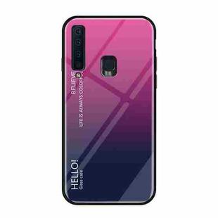 Gradient Color Glass Case for Galaxy A9 (2018) / A9s (Magenta)
