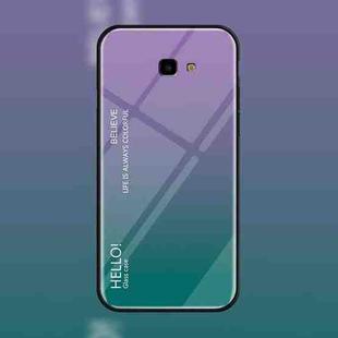 Gradient Color Glass Case for Galaxy J4+ (Purple)