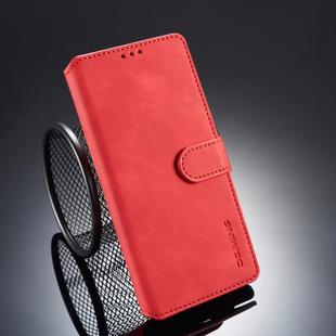 DG.MING Retro Oil Side Horizontal Flip Case for Galaxy Note9, with Holder & Card Slots & Wallet (Red)
