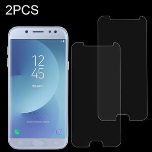 2 PCS For Galaxy J5 (2017) (EU Version) 0.26mm 9H Surface Hardness 2.5D Explosion-proof Non-full Screen Tempered Glass Screen Film