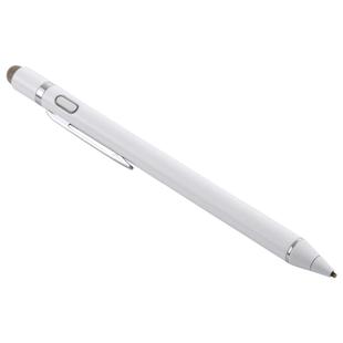 1.5-2.3mm Rechargeable Capacitive Touch Screen Active Stylus Pen(White)