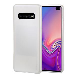 GOOSPERY I JELLY METAL TPU Case for Galaxy S10+(White)