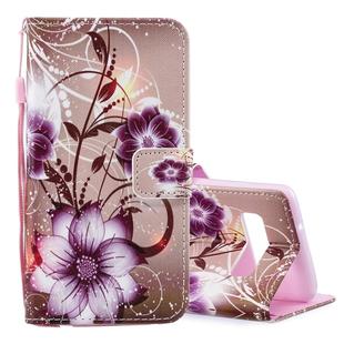 Lotus Pattern Horizontal Flip Leather Case for Galaxy S10, with Holder & Card Slots & Wallet