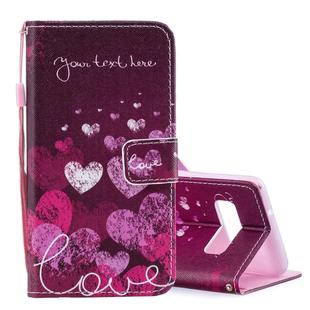 Letter and Heart Pattern Horizontal Flip Leather Case for Galaxy S10e, with Holder & Card Slots & Wallet