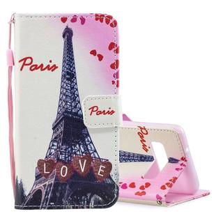 Love Tower Pattern Horizontal Flip Leather Case for Galaxy S10e, with Holder & Card Slots & Wallet