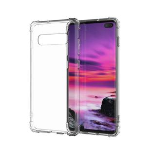 Transparent Shockproof  TPU Case for Galaxy S10+(Transparent)