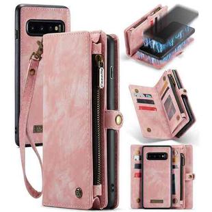 For Samsung Galaxy S10+ CaseMe-008 Detachable Multifunctional Flip Leather Phone Case(Pink)