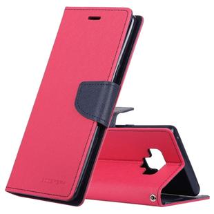 GOOSPERY FANCY DIARY Horizontal Flip Leather Case for Galaxy Note 9, with Holder & Card Slots & Wallet(Red)