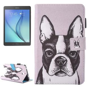 For Galaxy Tab A 7.0 (2016) / T280 Lovely Cartoon Bulldog Pattern Horizontal Flip Leather Case with Holder & Card Slots & Pen Slot