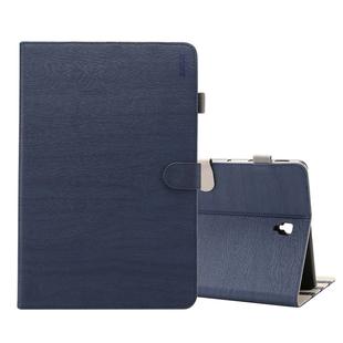ENKAY Wood Texture Horizontal Flip Leather Case for Galaxy Tab S4 10.5 T830 / T835, with Holder & Sleep / Wake-up Function (Dark Blue)