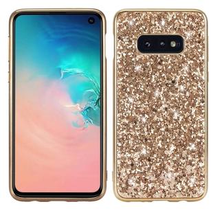 Glitter Powder Shockproof TPU Protective Case for Galaxy S10+ (Gold)