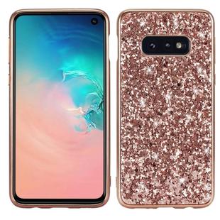 Glitter Powder Shockproof TPU Protective Case for Galaxy S10+ (Rose Gold)