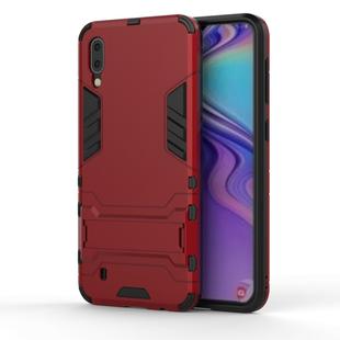 Shockproof PC + TPU Case for Galaxy M10, with Holder(Red)