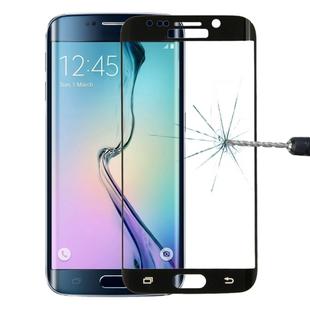For Galaxy S6 Edge+ / G928 0.3mm 9H Surface Hardness 3D Explosion-proof Colorized Electroplating Tempered Glass Full Screen Film(Black)