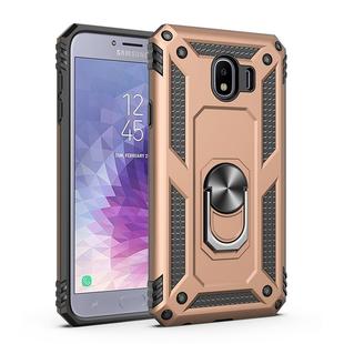 Sergeant Armor Shockproof TPU + PC Protective Case for Galaxy J4 2018, with 360 Degree Rotation Holder (Gold)