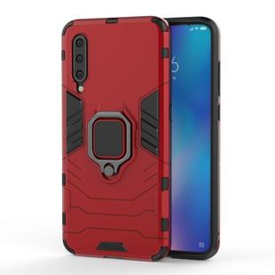 Panther PC + TPU Shockproof Protective Case for Galaxy A30 & A20, with Magnetic Ring Holder(Red)