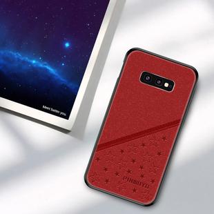 PINWUYO Full Coverage Waterproof Shockproof PC+TPU+PU Case for Galaxy S10e (Red)