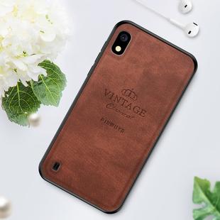 PINWUYO Shockproof Waterproof Full Coverage PC + TPU + Skin Protective Case for Galaxy A10 (Brown)