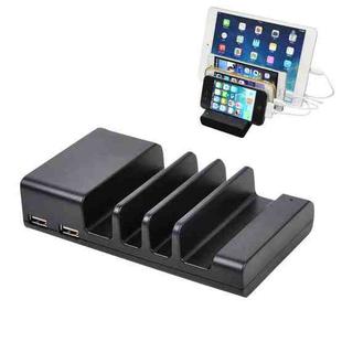 YM-UD04(5.1A) 4-Port USB Charging Dock Docking Station, For iPhone, iWatch, iPad, Galaxy, Tablets, US Plug, UK Plug, EU Plug, AU Plug(Black)