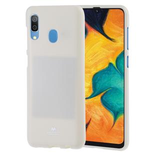 GOOSPERY PEARL JELLY TPU Anti-fall and Scratch Case for Galaxy A30 (White)
