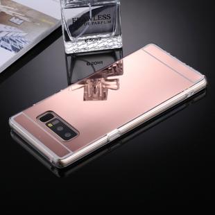 For Galaxy Note 8 Acrylic + TPU Electroplating Mirror Protective Back Cover Case(Rose Gold)