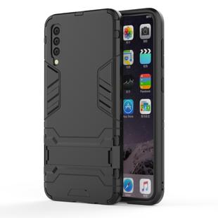 Shockproof PC + TPU Case for Galaxy A50, with Holder (Black)