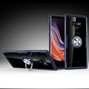 Scratchproof TPU + Acrylic Ring Bracket Protective Case for Galaxy Note 9(Navy Blue)