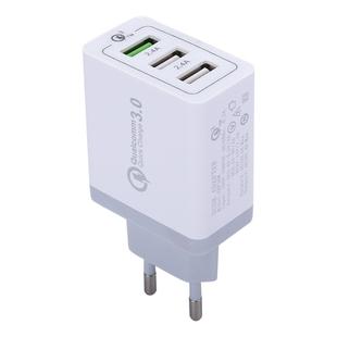 XHF30W 3 QC3.0 USB Fast Charging Wall Charger, EU Plug