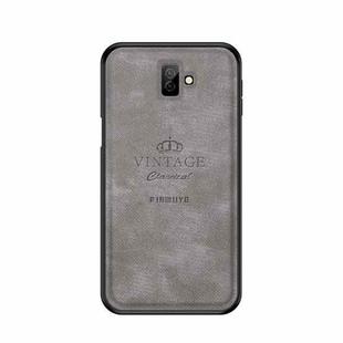 PINWUYO Shockproof Waterproof Full Coverage PC + TPU + Skin Protective Case for Galaxy J6 Plus (Grey)