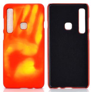 Paste Skin + PC Thermal Sensor Discoloration Case for Galaxy A9 (2018)(Yellow)