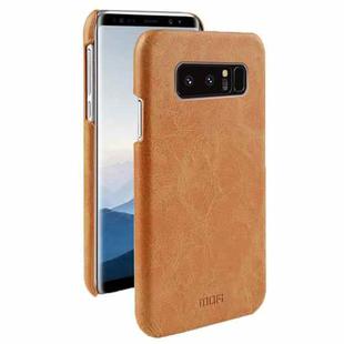 MOFI for Galaxy Note 8 Crazy Horse Texture Leather Surface PC Protective Back Cover Case (Brown)