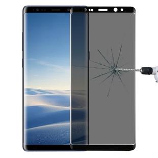 For Galaxy Note 8 0.26mm 9H Surface Hardness 3D Curved Privacy Anti-glare Full Screen Tempered Glass Screen Protector(Black)