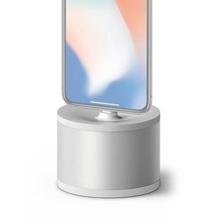 Charging Bracket Universal Metal Mobile Phone Holder Aluminum Alloy Mobile Phone Desktop Charging Base for iPhone(Grey)