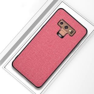 Shockproof Cloth Texture PC+ TPU Protective Case for Galaxy Note9 (Pink)