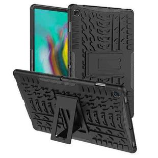 Tire Texture TPU+PC Shockproof Case for Galaxy Tab S5e , with Holder (Black)