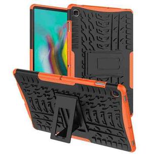 Tire Texture TPU+PC Shockproof Case for Galaxy Tab S5e , with Holder (Orange)