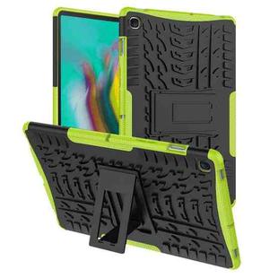 Tire Texture TPU+PC Shockproof Case for Galaxy Tab S5e , with Holder (Green)
