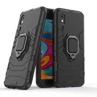 PC + TPU Shockproof Protective Case for Galaxy A2 Core, with Magnetic Ring Holder (Black)