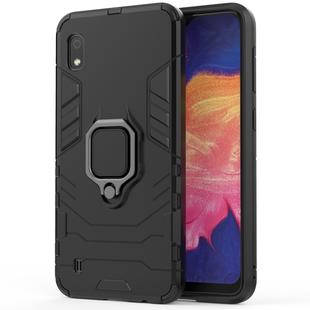 PC + TPU Shockproof Protective Case for Galaxy A10, with Magnetic Ring Holder (Black)