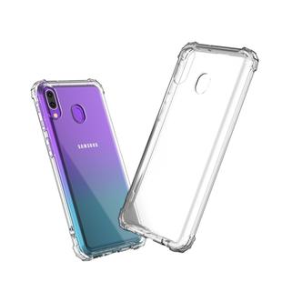 Shockproof Transparent TPU Soft Case for Galaxy M20 (Transparent)