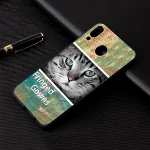 Cat Painted Pattern Soft TPU Case for Galaxy A30