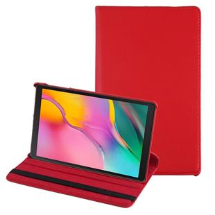 Litchi Texture Horizontal Flip 360 Degrees Rotation Leather Case for Galaxy Tab A 10.1 (2019) T510 / T515, with Holder (Red)